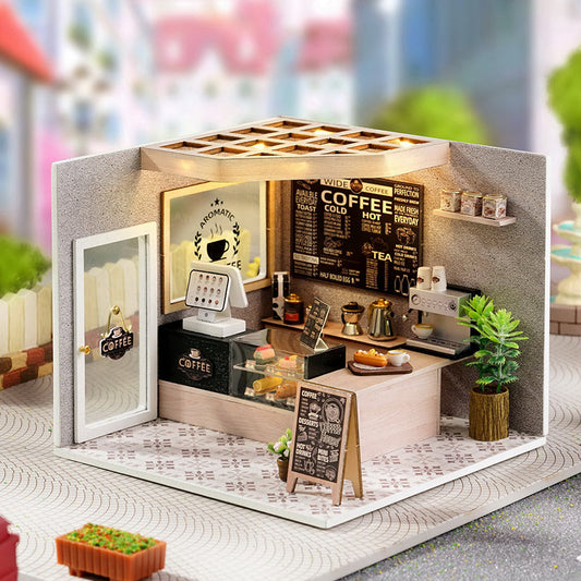 DIYeria™ | 1: 24 DIY Dollhouse Kit (Leisurely coffee shop)