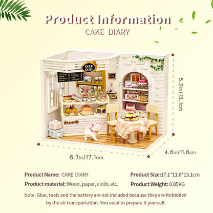 DIYeria™ | 1:24 DIY Dollhouse Kit (Cake Diary)