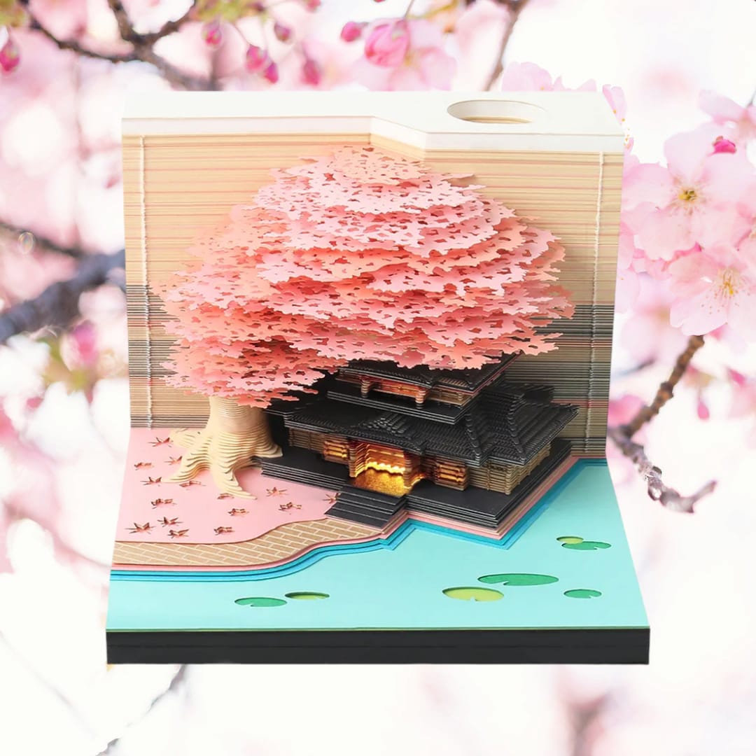 DIYeria™ | Sakura Temple (With Light)