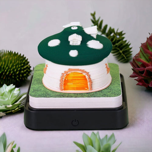 DIYeria™ | Green Mushroom House (With Light & Calendar 2024)