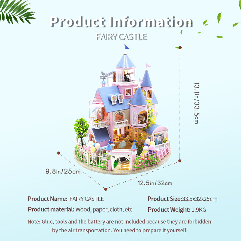 DIYeria™ | 1:24 Dollhouse Kit (Fairy Castle)