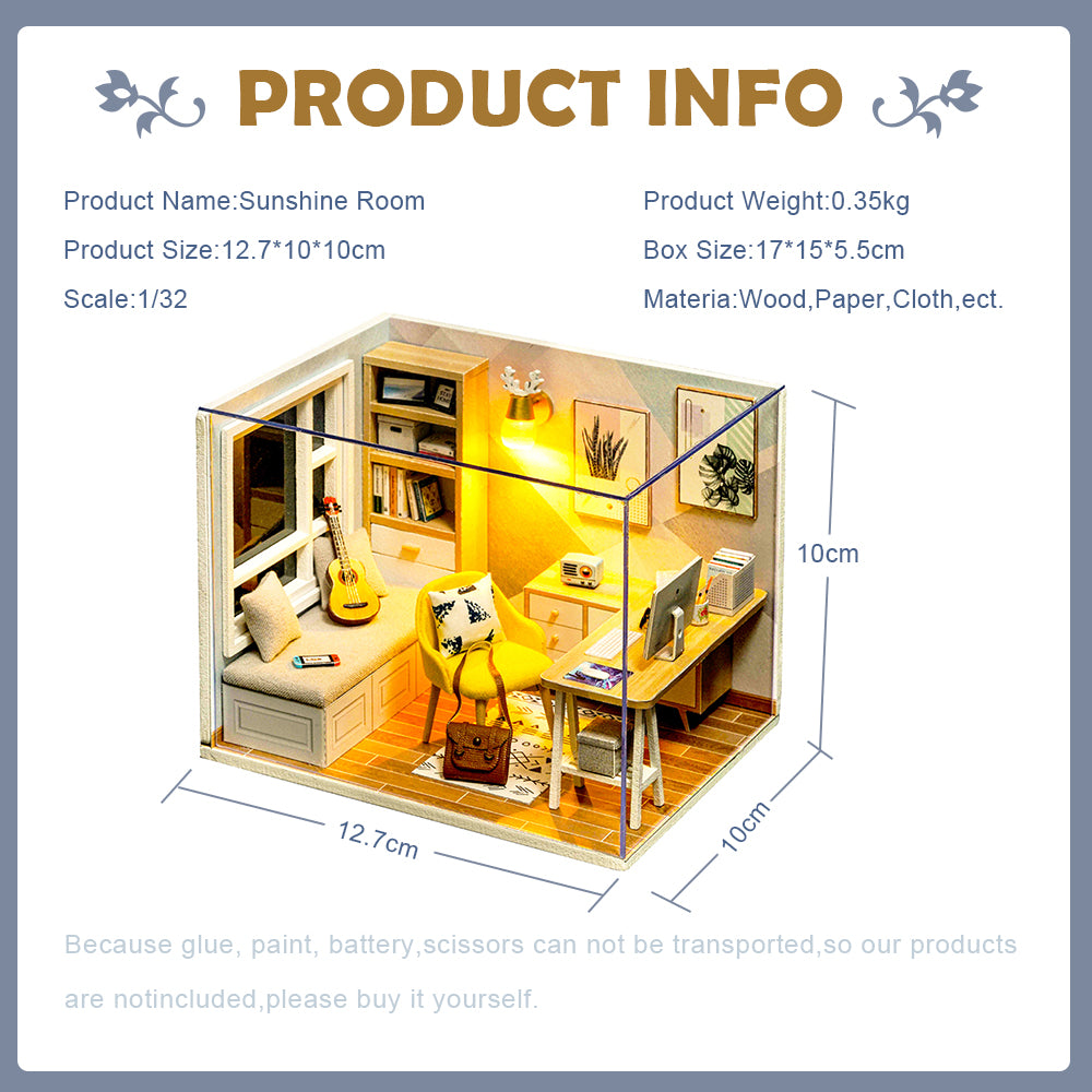 DIYeria™ | 1:24 DIY Dollhouse Kit ( Sunshine Room)