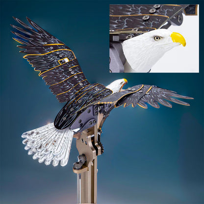 DIYeria™ | DIY 3D Bald Eagle Model Kit - Haliaeetus Leucocephalus with Flying and Flapping Wings