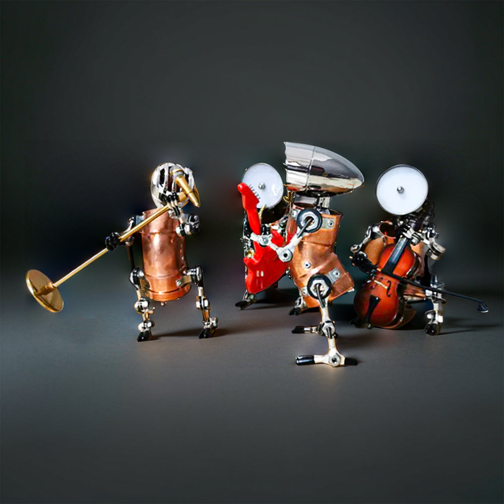 DIYeria™ | DIY 3D Metal Steampunk Hand-Assembled Robot Band Model