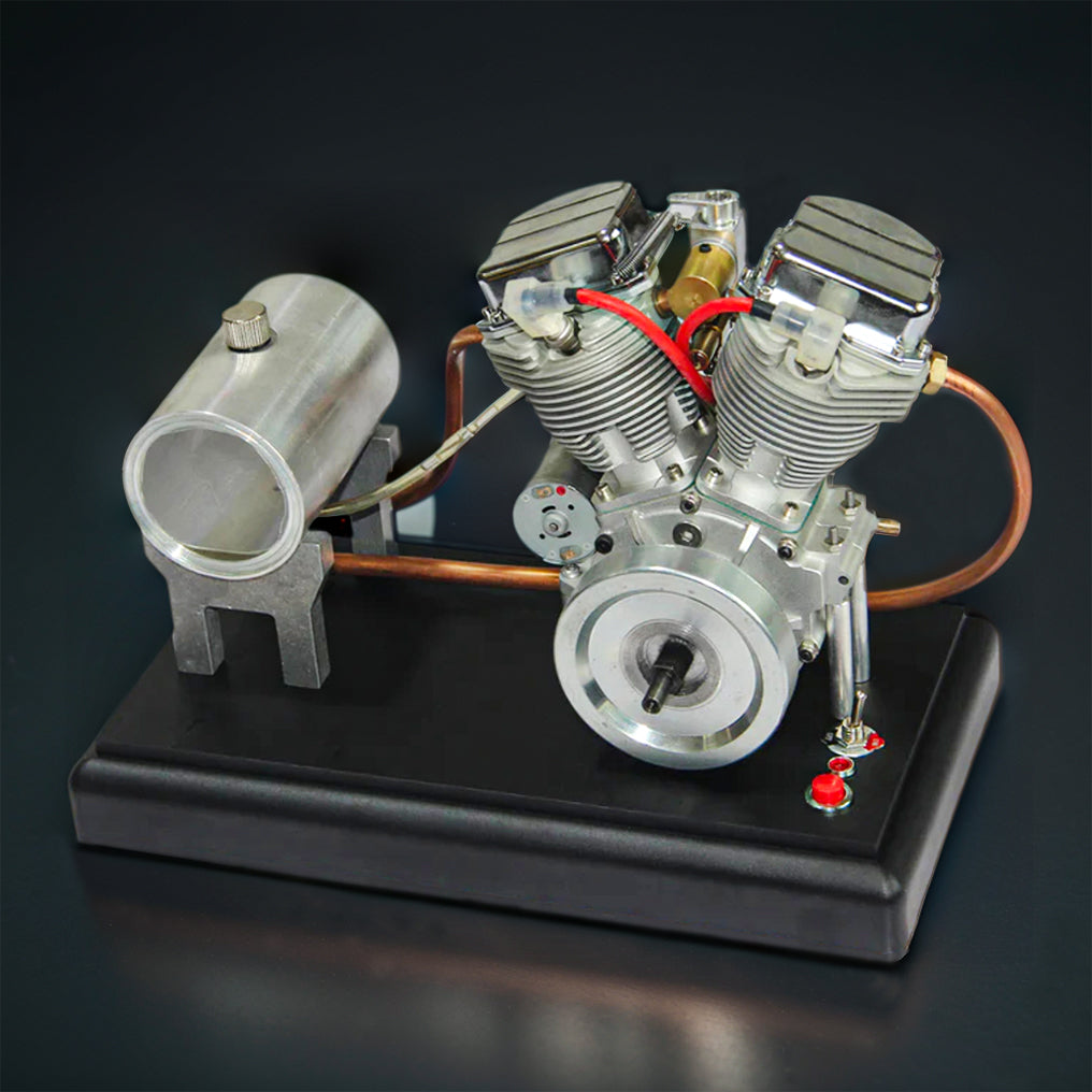 DIYeria™ | DIY Motorcycle V2 9cc Air-Cooled Gasoline V-Twin Dual Cylinder 4-Stroke Engine FG-VT9