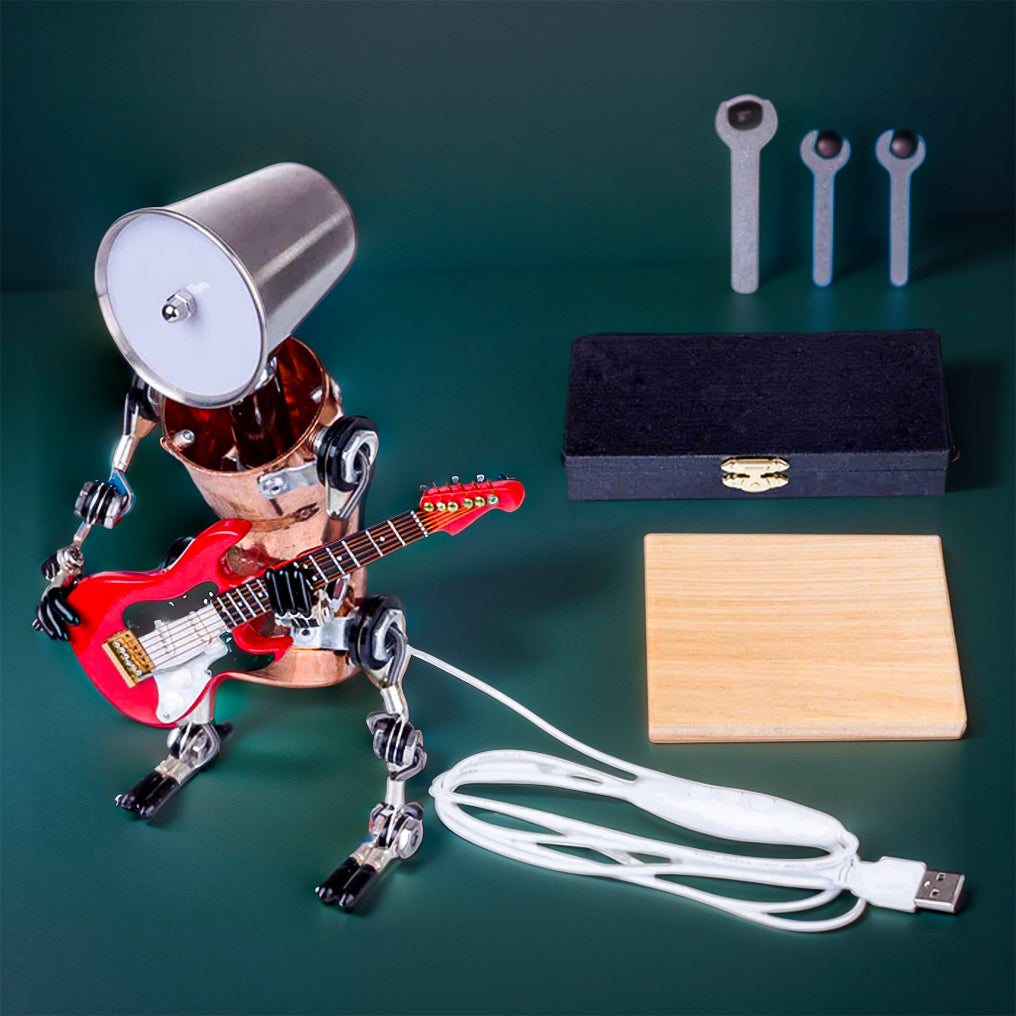 DIYeria™ | DIY 3D Metal Steampunk Hand-Assembled Robot Band Model