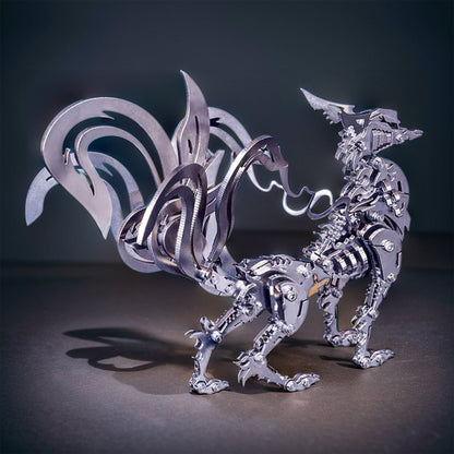 DIYeria™ | DIY 3D Metal Mechanical Nine-tailed Fox Puzzle Model Kit Assembly