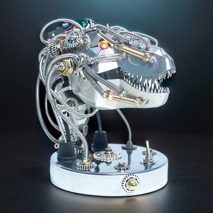 DIYeria™ | DIY 3D Metal Steampunk Moving Mechanical Dinosaur Head Model Kits - 180PCS+