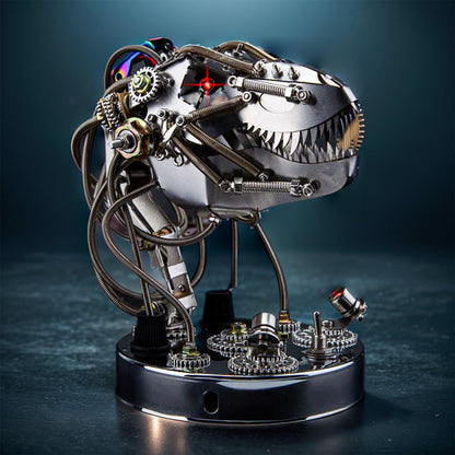 DIYeria™ | DIY 3D Metal Steampunk Moving Mechanical Dinosaur Head Model Kits - 180PCS+