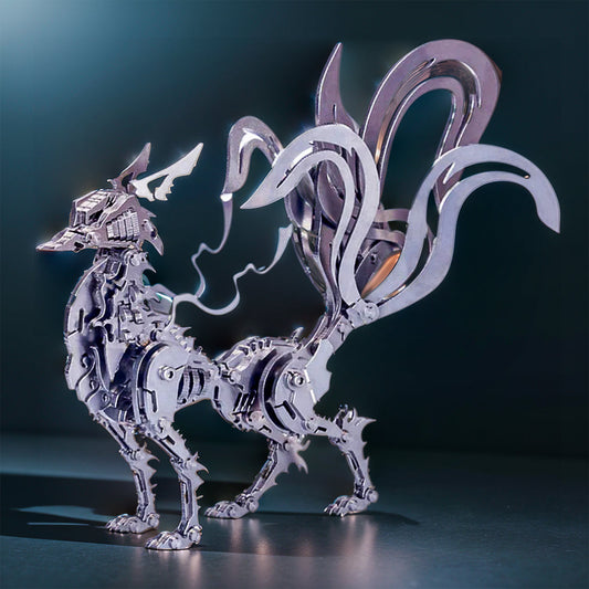 DIYeria™ | DIY 3D Metal Mechanical Nine-tailed Fox Puzzle Model Kit Assembly