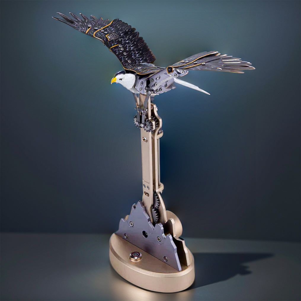 DIYeria™ | DIY 3D Bald Eagle Model Kit - Haliaeetus Leucocephalus with Flying and Flapping Wings