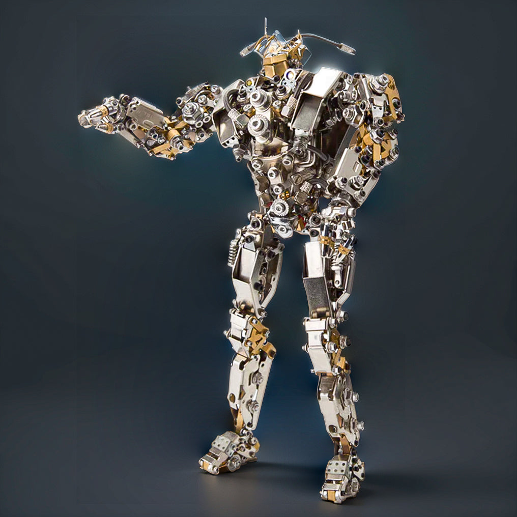 DIYeria™ | DIY 3D Steampunk Protoss Mecha Metal Model With Lights-1020+PCS