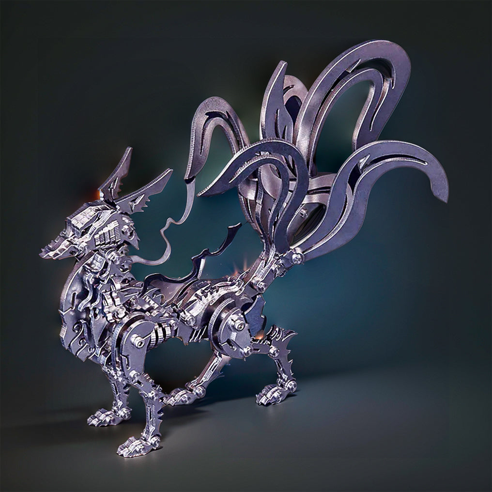 DIYeria™ | DIY 3D Metal Mechanical Nine-tailed Fox Puzzle Model Kit Assembly