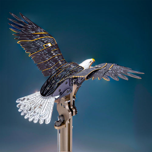 DIYeria™ | DIY 3D Bald Eagle Model Kit - Haliaeetus Leucocephalus with Flying and Flapping Wings