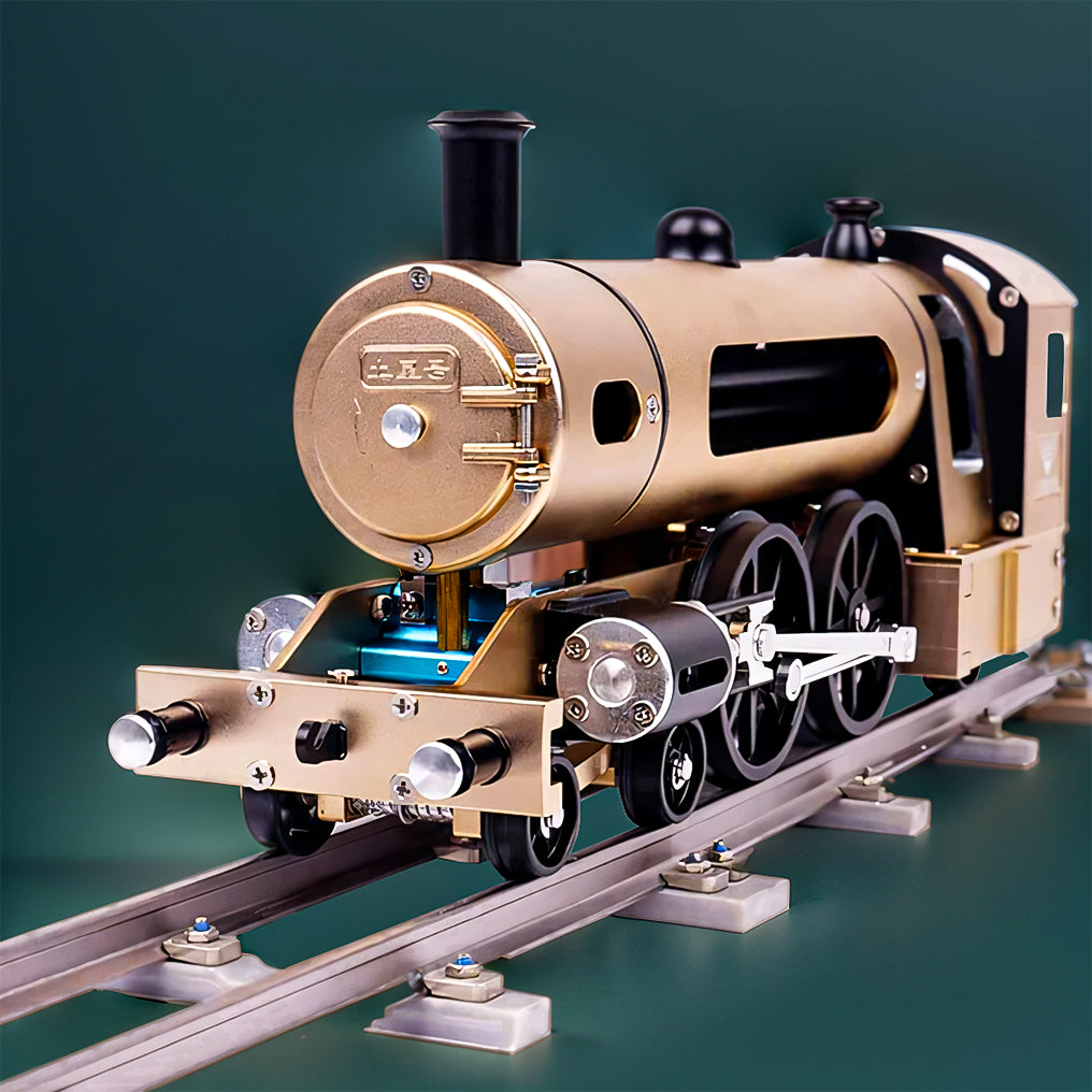 DIYeria™ | DIY Full Metal Steam Locomotive Train Assembly Engine Kit with Track 387Pcs