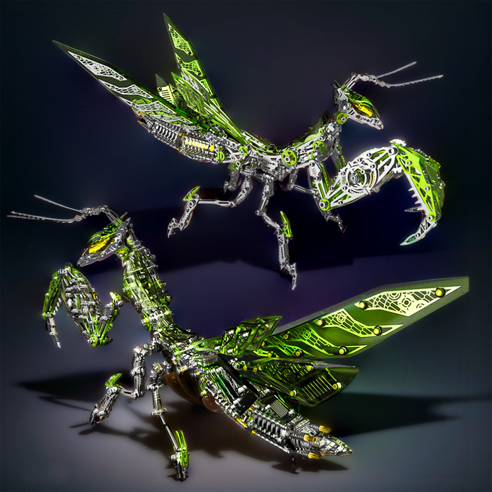 DIYeria™ | DIY 3D Metal Mechanical Mantis Assembly Insect Model Kits-1000+PCS