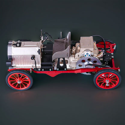 DIYeria™ | DIY Educational Metal Mechanical Classic Car Mini Electric Single-cylinder Engine Assembly Kit