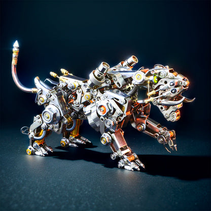 DIYeria™ | DIY 3D Metal Bengal Tiger and Smilodon with Wing Puzzle  Tiger Model Kit-700PCS+