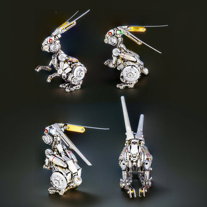 DIYeria™ | DIY 3D Metal Punk Mechanical Rabbit Puzzle Model Crafts Assembly Kit-500PCS