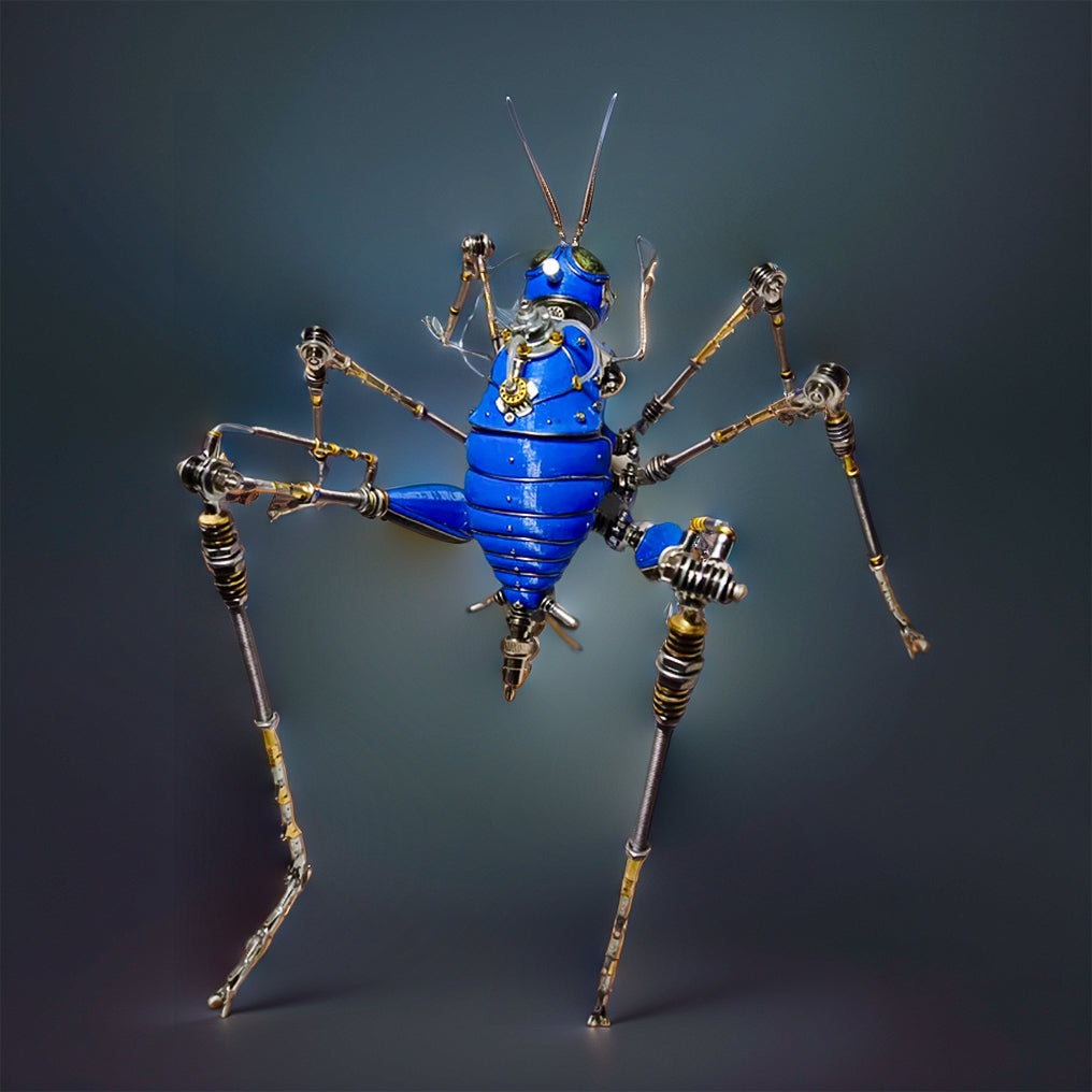 DIYeria™ | DIY 3D Metal Mechanical Blue Cricket Steampunk Craft Puzzle Model Assembly Kit