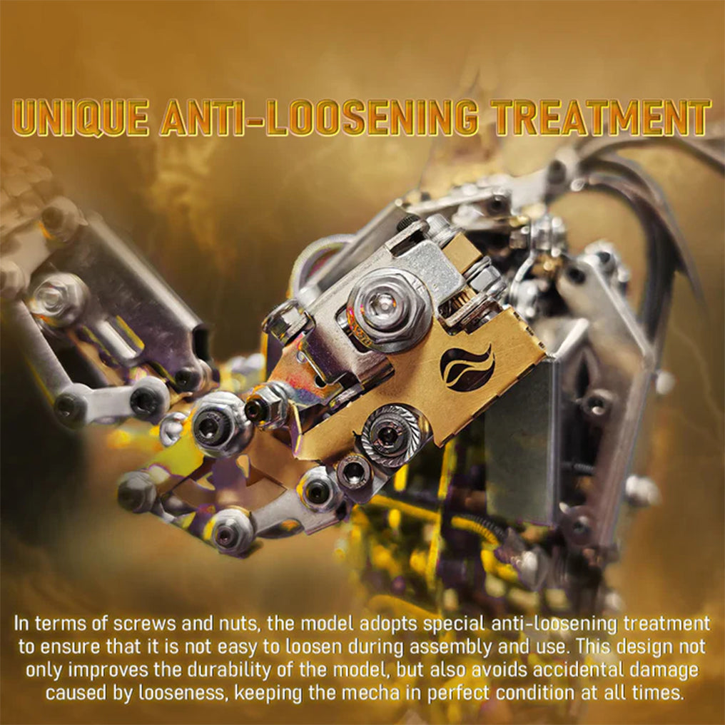 DIYeria™ | DIY 3D Steampunk Protoss Mecha Metal Model With Lights-1020+PCS