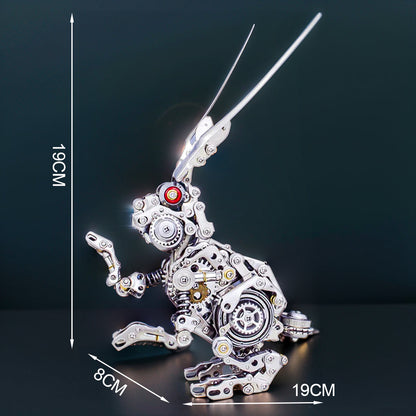 DIYeria™ | DIY 3D Metal Punk Mechanical Rabbit Puzzle Model Crafts Assembly Kit-500PCS