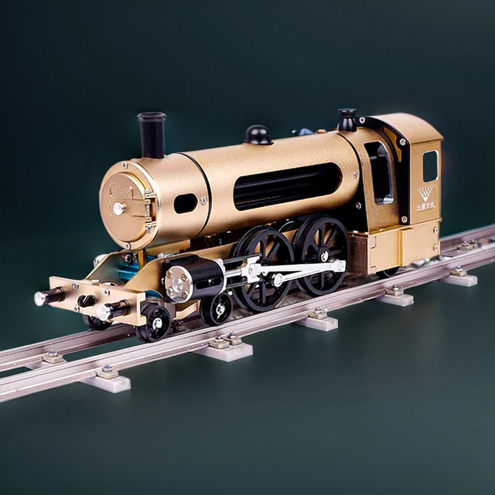 DIYeria™ | DIY Full Metal Steam Locomotive Train Assembly Engine Kit with Track 387Pcs