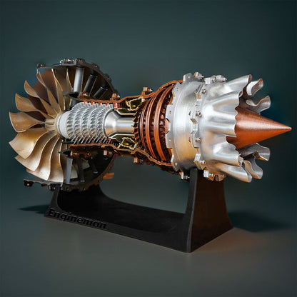 DIYeria™ | DIY 1/20 Scale TR900 Aircraft Turbofan Engine Model Kit 150+PCS