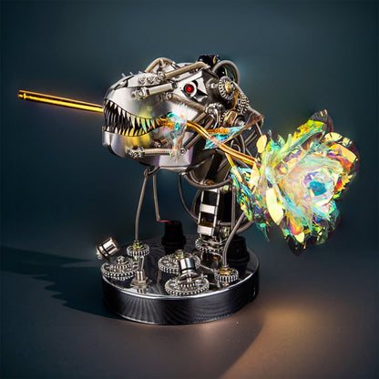 DIYeria™ | DIY 3D Metal Steampunk Moving Mechanical Dinosaur Head Model Kits - 180PCS+