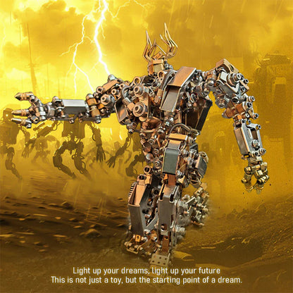 DIYeria™ | DIY 3D Steampunk Protoss Mecha Metal Model With Lights-1020+PCS