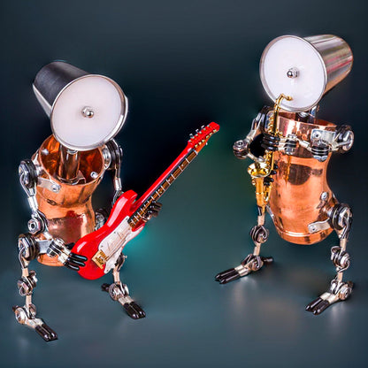 DIYeria™ | DIY 3D Metal Steampunk Hand-Assembled Robot Band Model