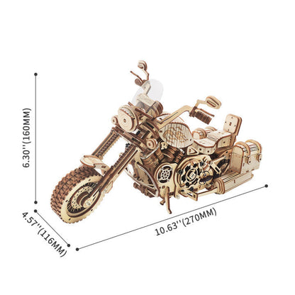 DIYeria Cruiser Motorcycle LK504 3D Wooden Puzzle