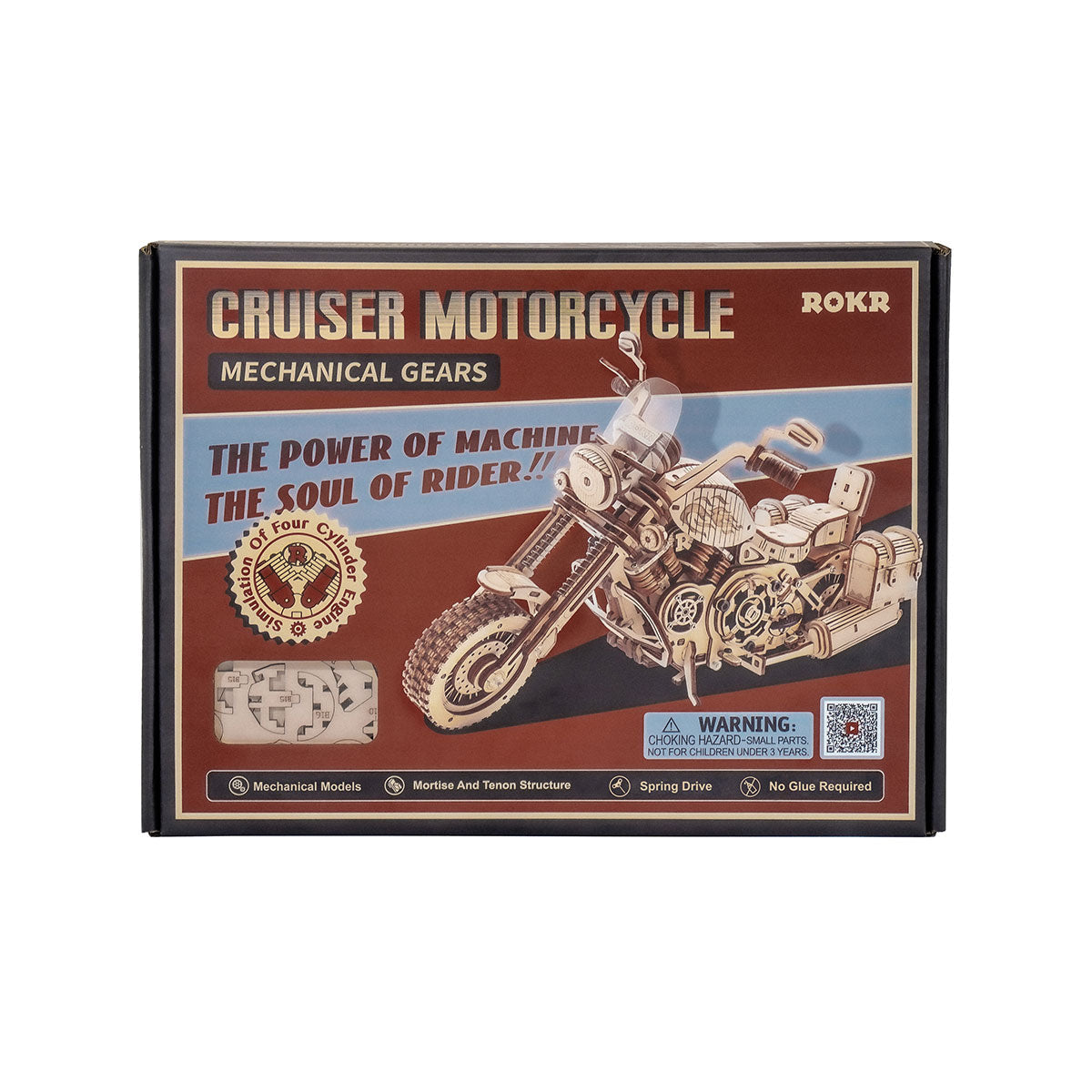 DIYeria Cruiser Motorcycle LK504 3D Wooden Puzzle