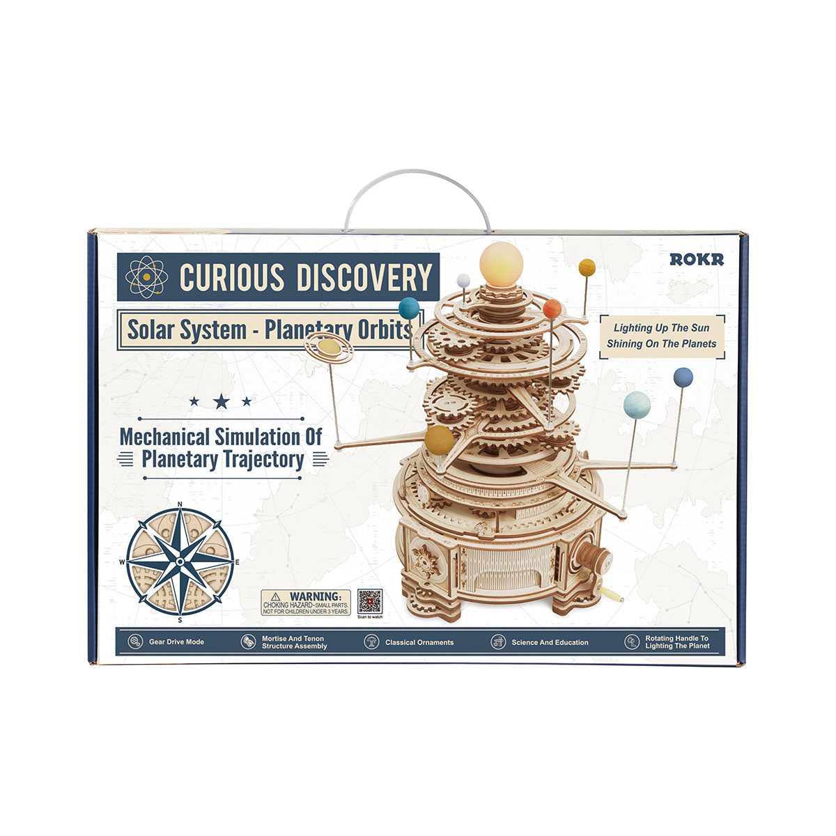 DIYeria Mechanical Orrery ST001 3D Wooden Puzzle