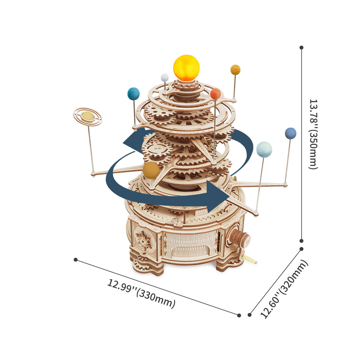 DIYeria Mechanical Orrery ST001 3D Wooden Puzzle