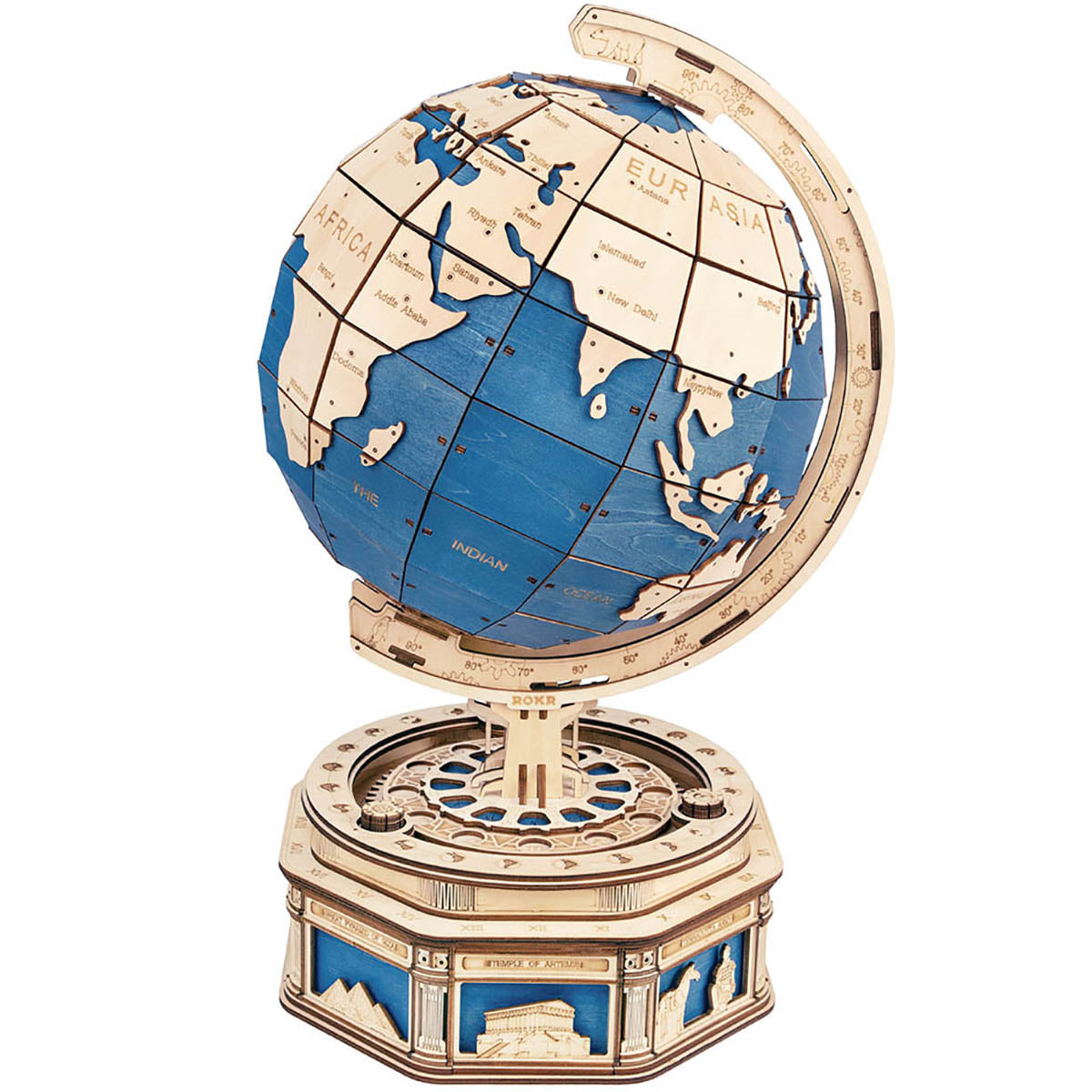 DIYeria The Globe ST002 Huge 3D Wooden Model