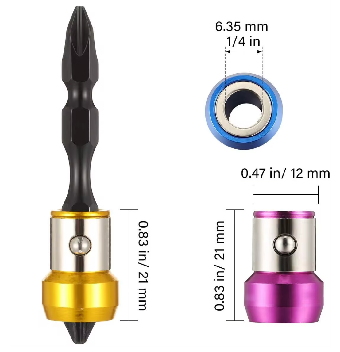 DIYeria™ | Magnetic Bit Holder with Strong Magnetizer