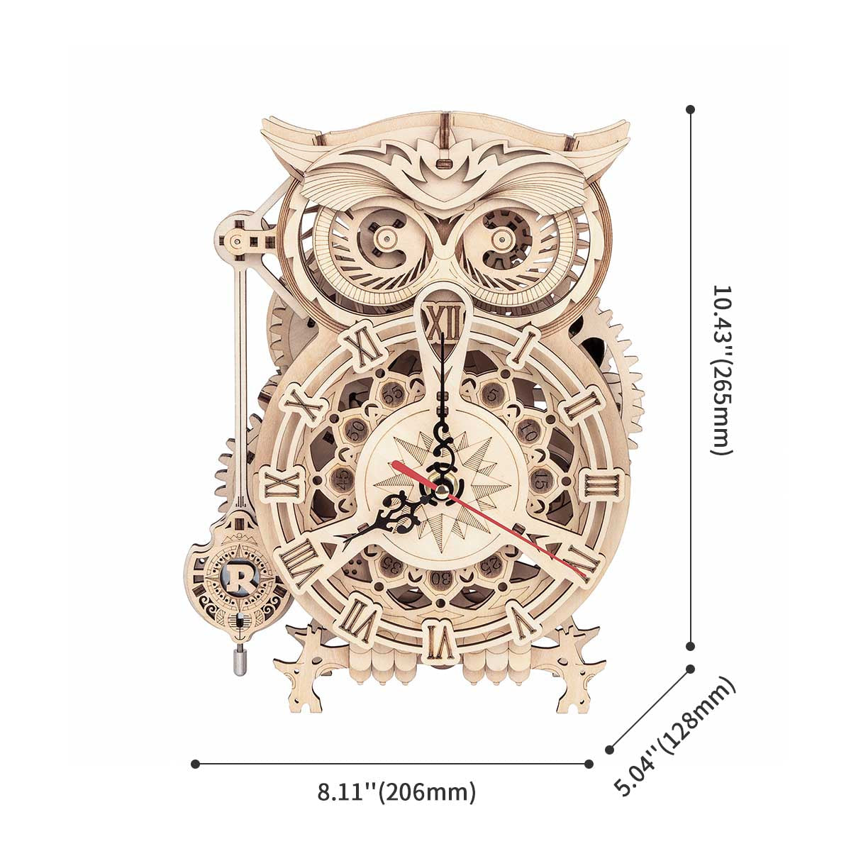 DIYeria Owl Clock LK503 Battery Mechanical Gears Kit