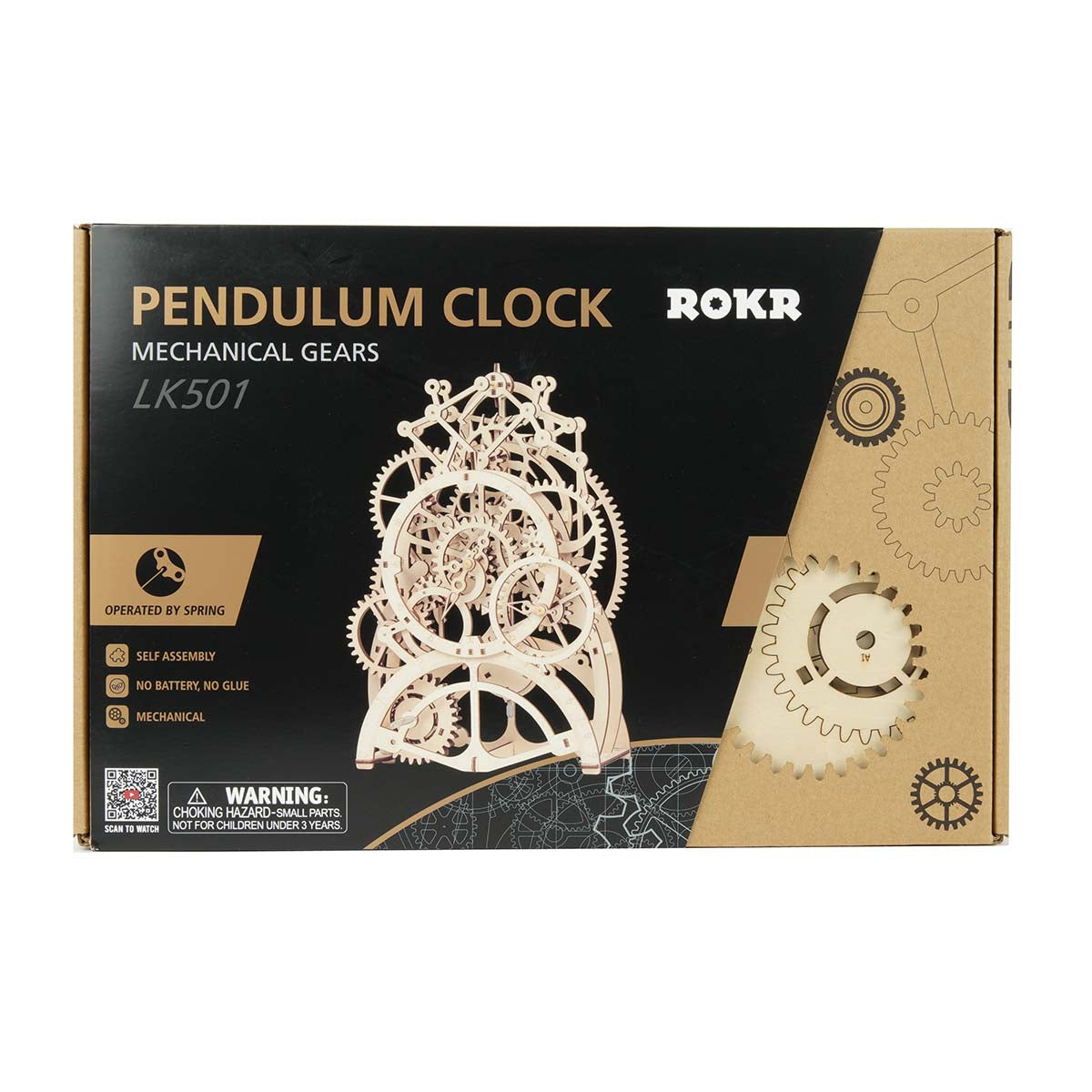 DIYeria Pendulum Clock LK501 Mechanical Gears Kit