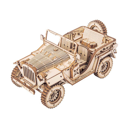 DIYeria Army Field Car MC701 -1:18 Scale Jeep Model