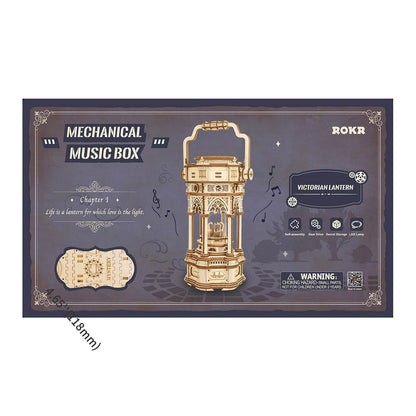 DIYeria Victorian Lantern Mechanical Music Box AMK61