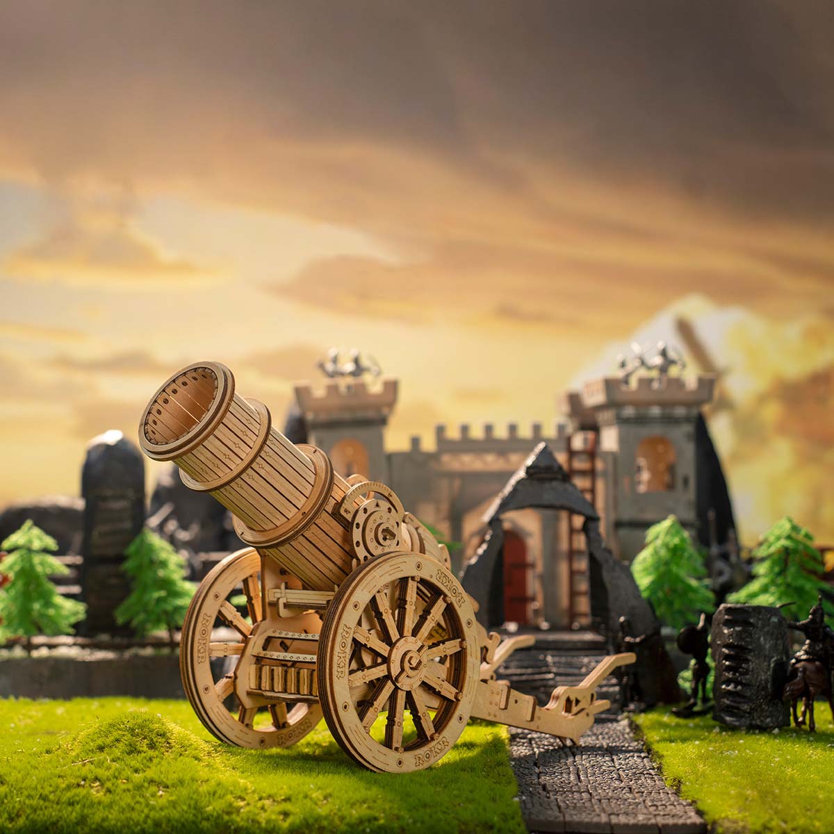 DIYeria Epic War Series | Wheeled Siege Artillery KW801 (Include 5 Table Tennis Balls)