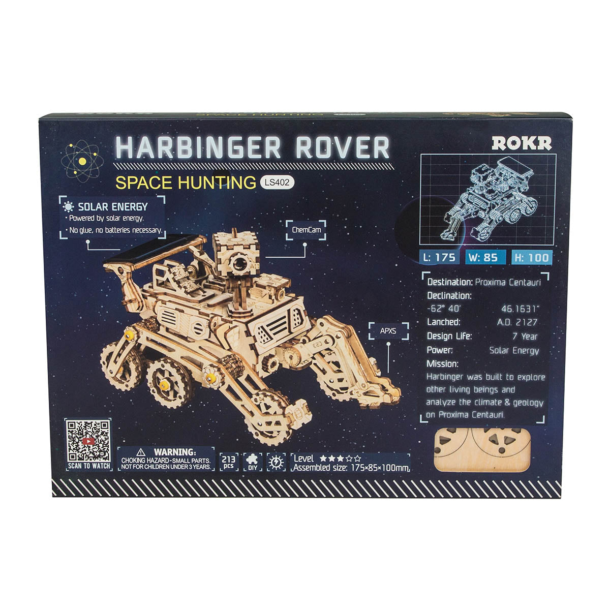 DIYeria Harbinger Rover LS402 Space Rover Solar Energy Car Toys